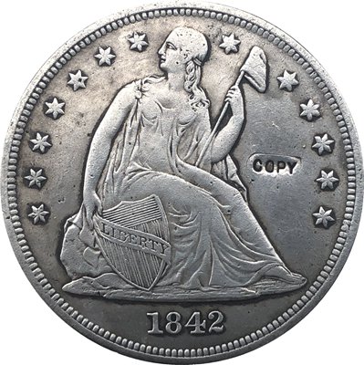 US Coin 1842 Seated Liberty Dollar COINS COPY