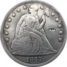 US Coin  1847 Seated Liberty Dollar COINS COPY