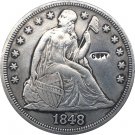 US Coin 1848 Seated Liberty Dollar COINS COPY