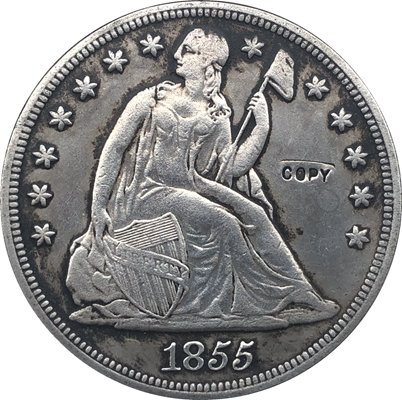 US Coin 1855 Seated Liberty Dollar COINS COPY