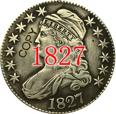 US Coin 1827 Liberty Eagle 50 Cents Capped Bust Half Dollar Copy Coin
