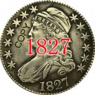 US Coin 1827 Liberty Eagle 50 Cents Capped Bust Half Dollar Copy Coin US Coin 1827 Liberty Eagle 50 Cents Capped Bust Half Dollar Copy Coin