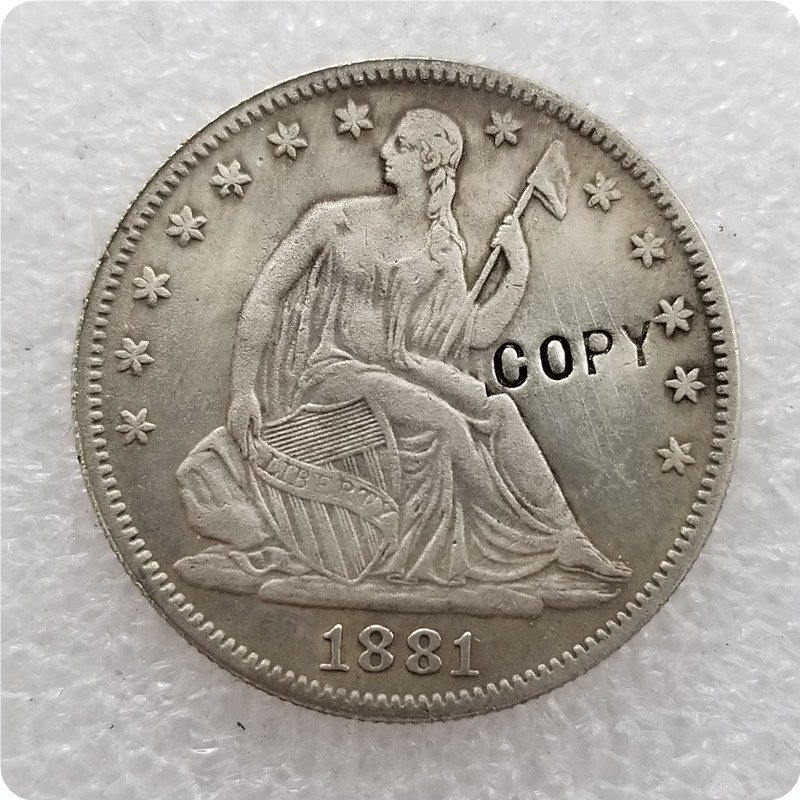 US Coin 1881 Seated Liberty Half Dollar Copy Coin