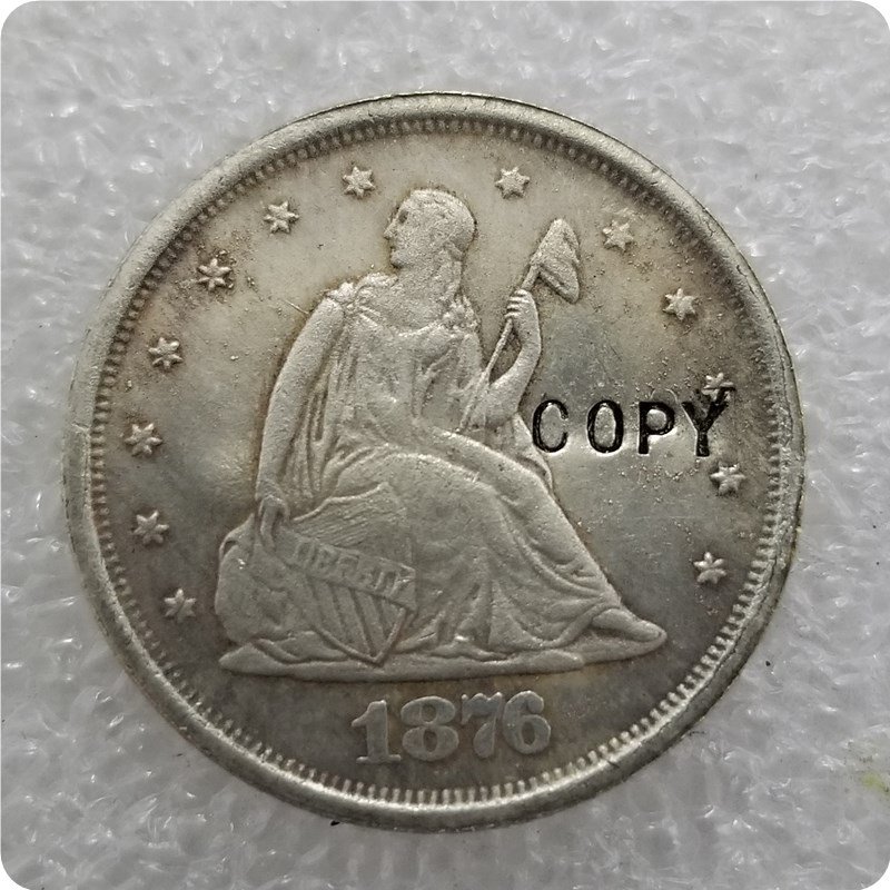 US Coin 1876 Seated Liberty Twenty Cent Copy Coin