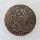 US Coin 1797 Draped Bust One Cent Copper Copy Coin