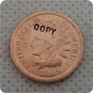 US Coin 1909 Indian Head One Cents Copper Copy Coin