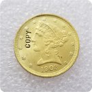 US Coin 1903 Liberty Head Five Dollars Gold Copy Coin US Coin 1903 Liberty Head Five Dollars Gold Copy Coin