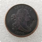 US Coin 1803 Liberty Draped Bust Half Cent Copper Copy Coin