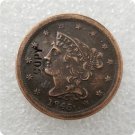 US Coin 1845 Braided Hair Half Cent Copper Copy Coin US Coin 1845 Braided Hair Half Cent Copper Copy Coin