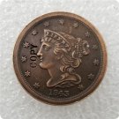 US Coin 1843 Braided Hair Half Cent Copper Copy Coin