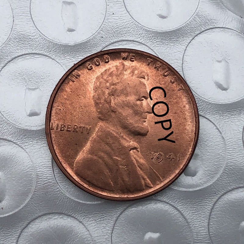 US Coin 1941 Lincoln Head One Cent Copy Coin