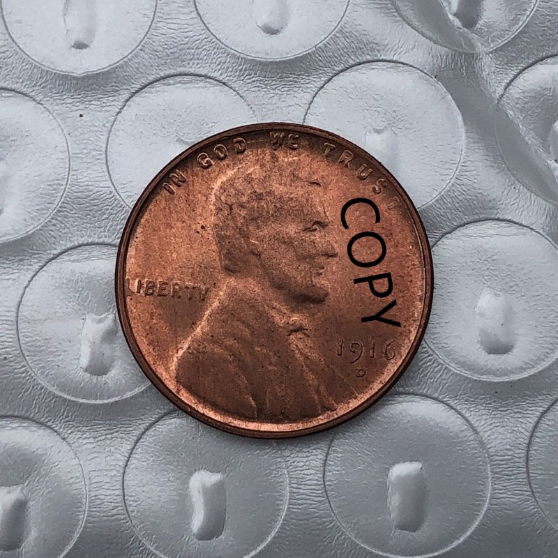 US Coin 1916-D Lincoln Head One Cent Copy Coin