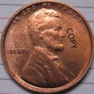 US Coin 1911 Lincoln Penny Coins Copy 95% coper manufacturing US Coin 1911 Lincoln Penny Coins Copy 95% coper manufacturing