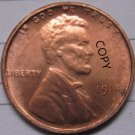US Coin 1914 Lincoln Penny Coins Copy 95% coper manufacturing