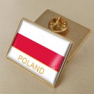 1Pcs The Republic Of Poland Country Flag Brooch Lapel Pins 1Pcs The Republic Of Poland Country Flag Brooch Lapel Pins