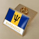 1Pcs Barbados Country Flag Brooch Lapel Pins-32x23mm 1Pcs Barbados Country Flag Brooch Lapel Pins-32x23mm