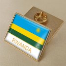 1Pcs Republic of Rwanda Country Flag Brooch Lapel Pins-32x23mm