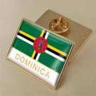 1Pcs Dominica Country Flag Brooch Lapel Pins-32x23mm 1Pcs Dominica Country Flag Brooch Lapel Pins-32x23mm