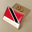 1Pcs Trinidad And Tobago Country Flag Brooch Lapel Pins-32x23mm