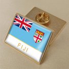 1Pcs Fiji Country Flag Brooch Lapel Pins-32x23mm
