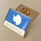 1Pcs Antarctica Flag Brooch Lapel Pins-32x23mm