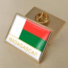 1Pcs Madagascar Country Flag Brooch Lapel Pins-32x23mm