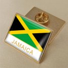 1Pcs Jamaica Country Flag Brooch Lapel Pins-32x23mm