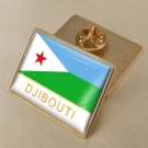 1Pcs Djibouti Country Flag Brooch Lapel Pins-32x23mm