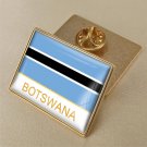 1Pcs Botswana Country Flag Brooch Lapel Pins-32x23mm