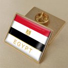 1Pcs Egypt Country Flag Brooch Lapel Pins-32x23mm