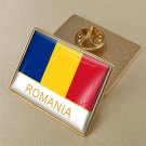 1Pcs Romania Country Flag Brooch Lapel Pins-32x23mm