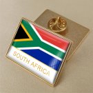1Pcs South Africa Country Flag Brooch Lapel Pins-32x23mm