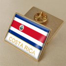 1Pcs Costa Rica Country Flag Brooch Lapel Pins-32x23mm