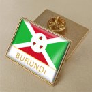 1Pcs Burundi Country Flag Brooch Lapel Pins-32x23mm