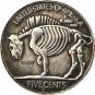 1937-D Sun Buffalo Nickel Copy Coin-No Stamp