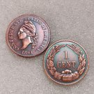 US Coin 1861 One Cent Copy Coin-Copper
