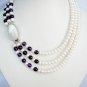 freshwater pearl & amethyst necklace