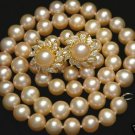 Graceful Natural Golden-Sea-Pearl Necklace