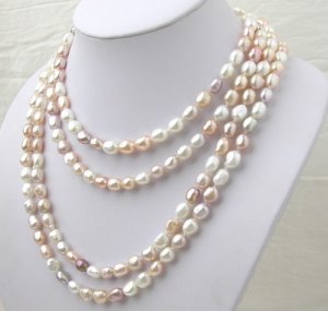 AMAZING Multicolor freshwater PEARL NECKLACE