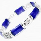 EXQUISITE 925SILVER BLUE JADE BRACELET