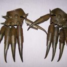 Old Tibetan Bronze Paw pair