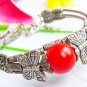 WHOLESALE RED JADE Tibetan Silver Bracelets