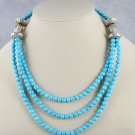 Graceful Tibetan Silver Turquoise Necklace