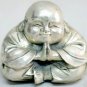 Tibet old silver happy buddha statue bless you