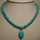 Beautiful turquoise beads necklace pendant