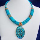 Stunning turquoise pendant necklace
