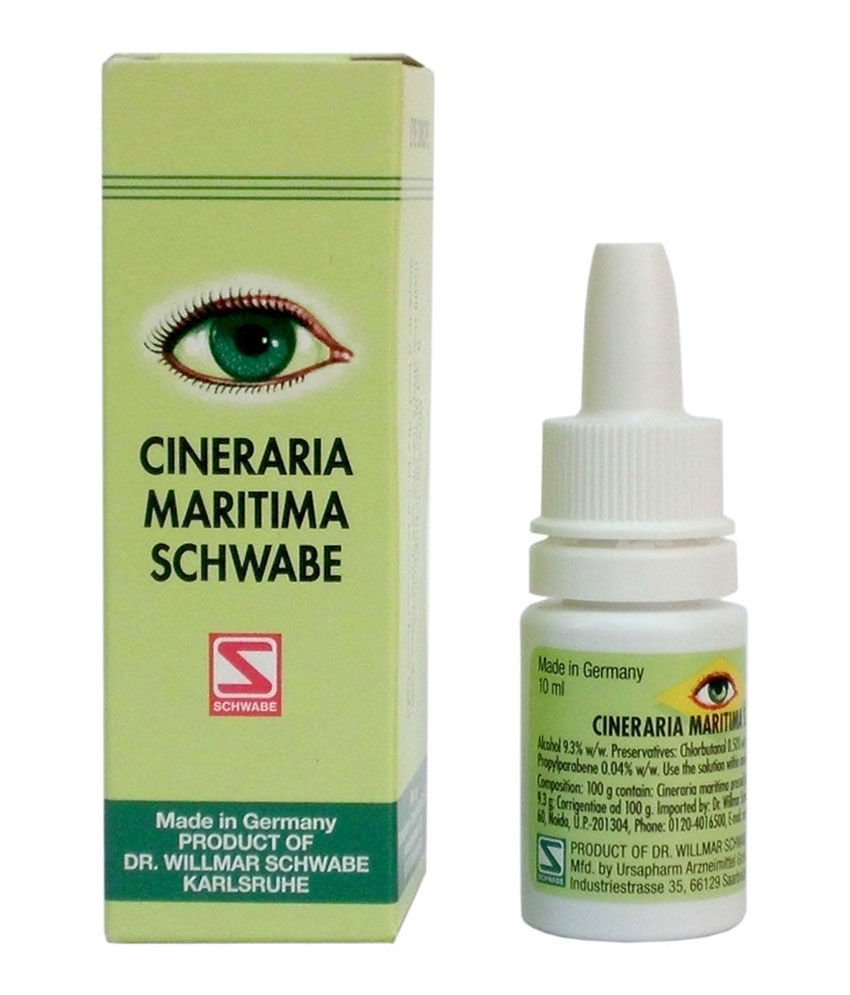 Cineraria Maritima Eye Drops 10ml Schwabe made in Germany
