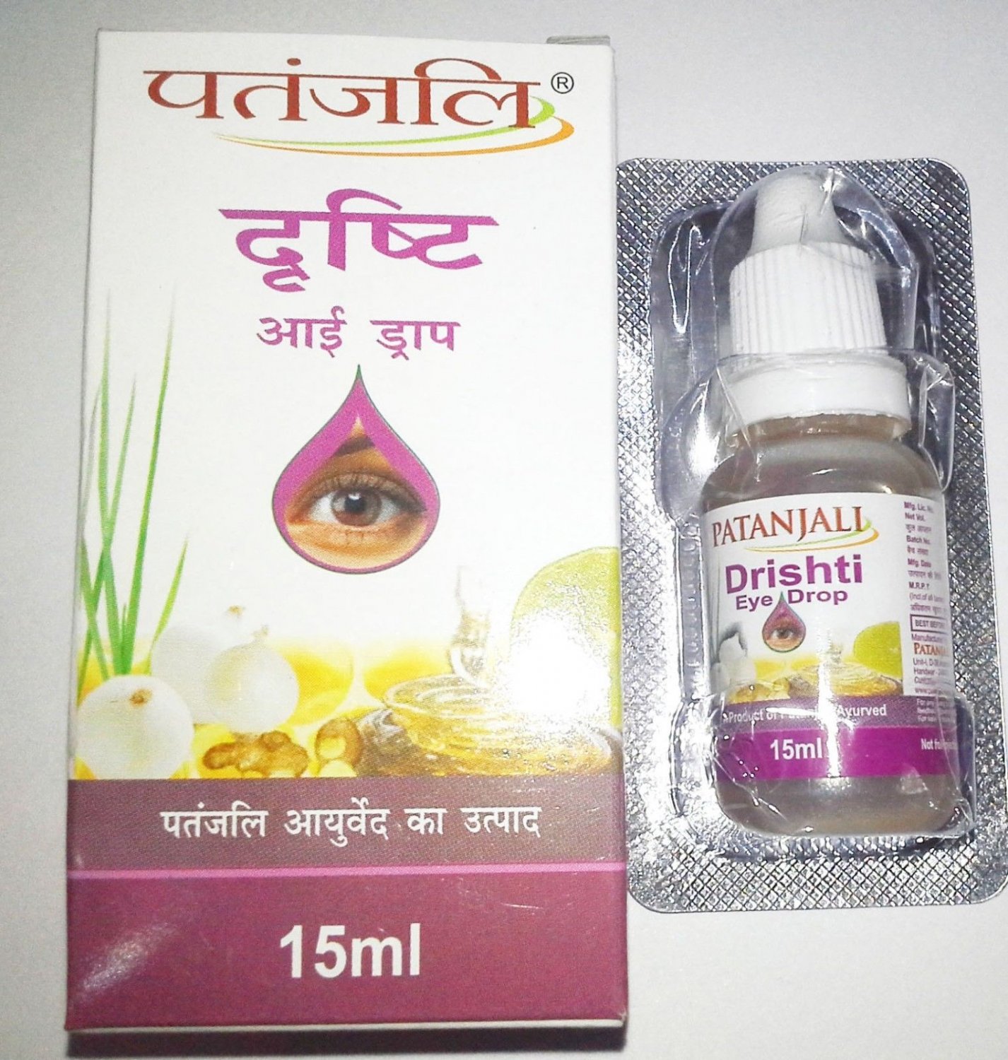 Divya Herbal Patanjali Drishti Eye Drop Cataract Eye Problems 2X15ml