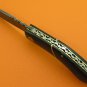 100% Handmade Damascus Steel Buffalo Handle Slip Joint Folding Knife FS465A-2