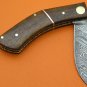 100% Handmade Damascus Steel Rosewood Handle Slip Joint Folding Knife FS465C-2